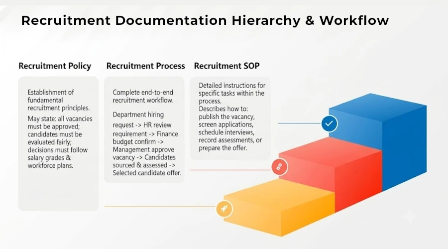 recruitment documentation hierarchy workflow middle east example